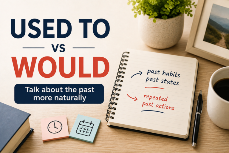 Used To vs Would: How to Talk About the Past More Naturally in English