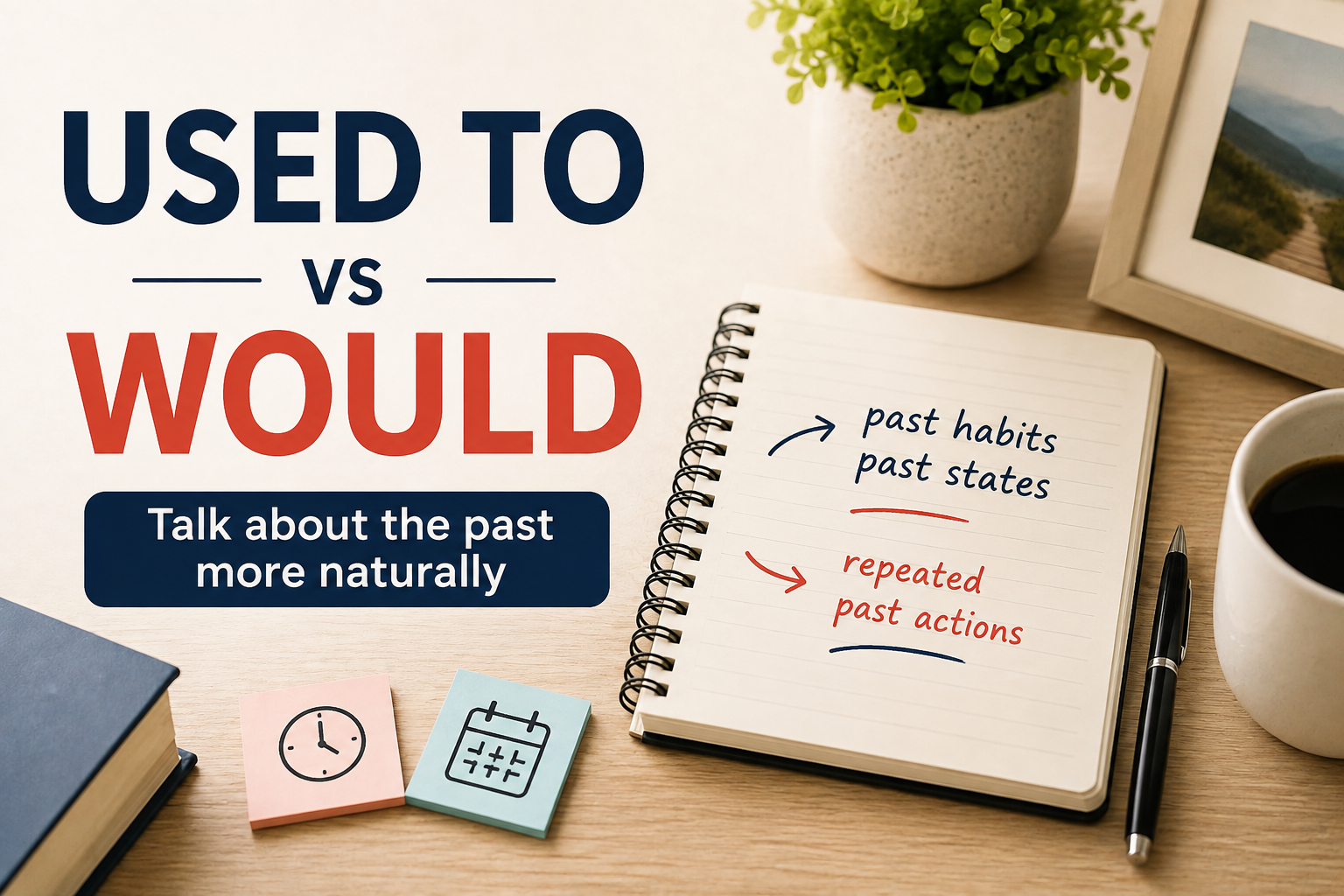 You are currently viewing Used To vs Would: How to Talk About the Past More Naturally in English